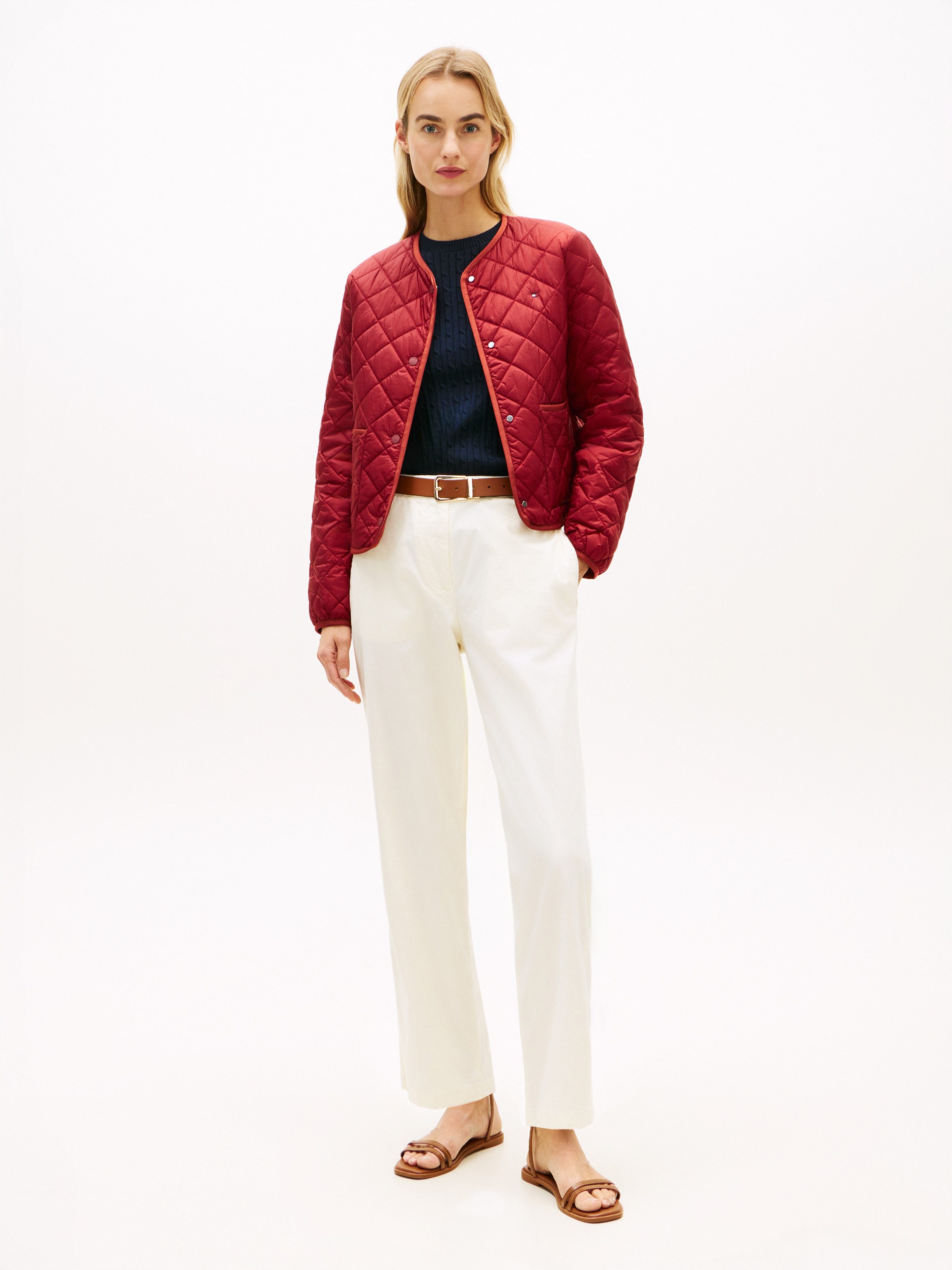 Tommy Hilfiger Chinohose CO GMD SLIM STRAIGHT CHINO mit mittlerer Leibhöhe