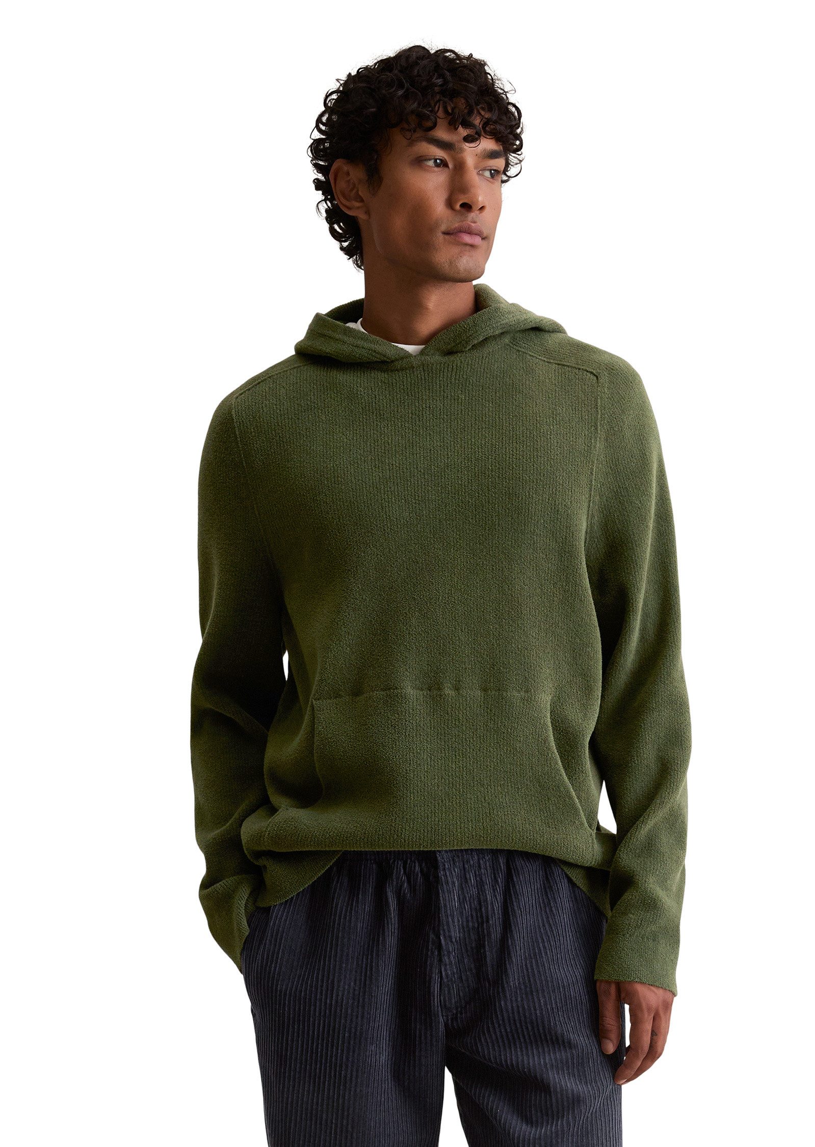 Rundhalspullover aus weichem Chenille