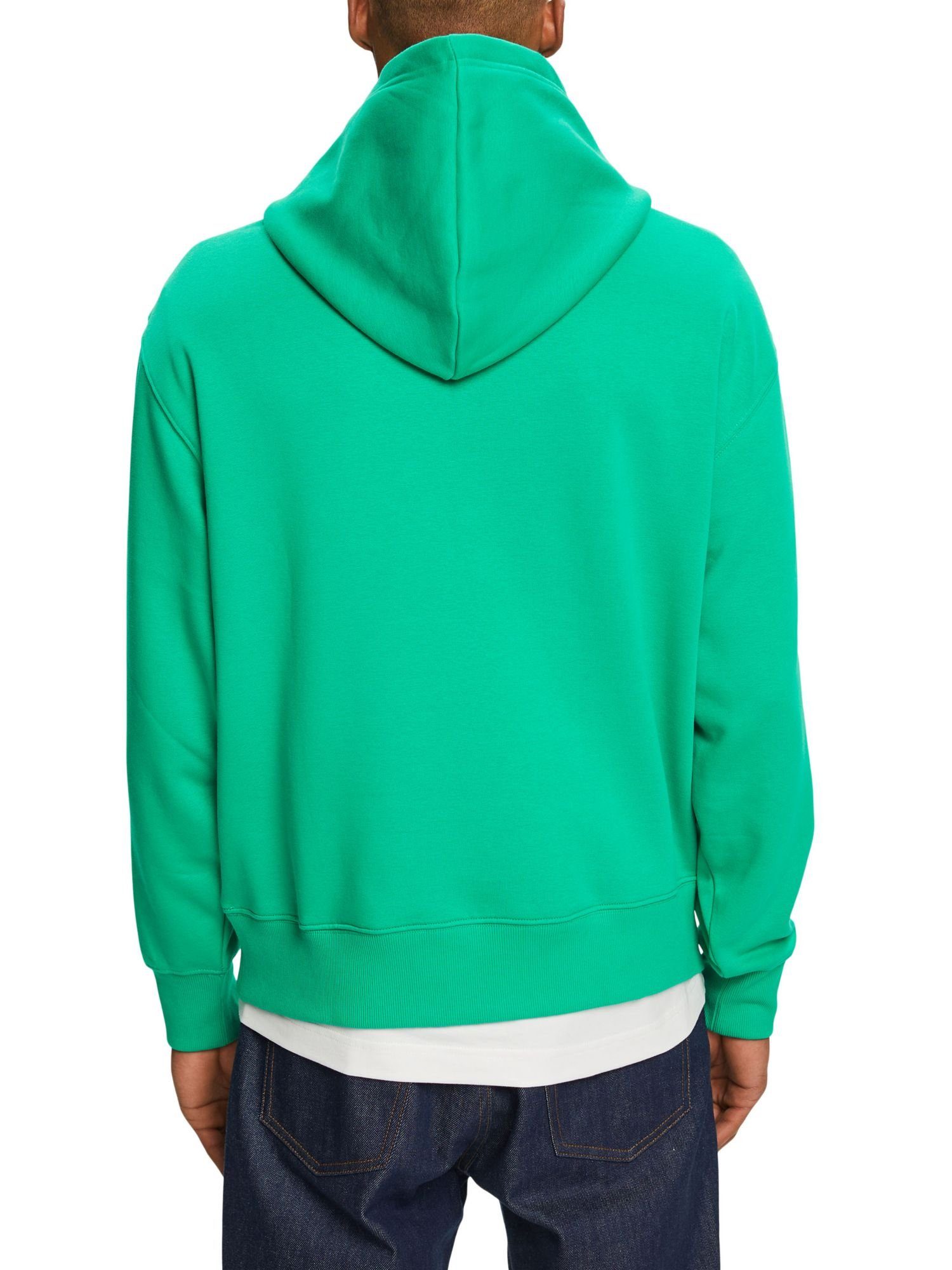 Esprit Sweatshirt Sweat-Hoodie mit GREEN (1-tlg) Logostickerei