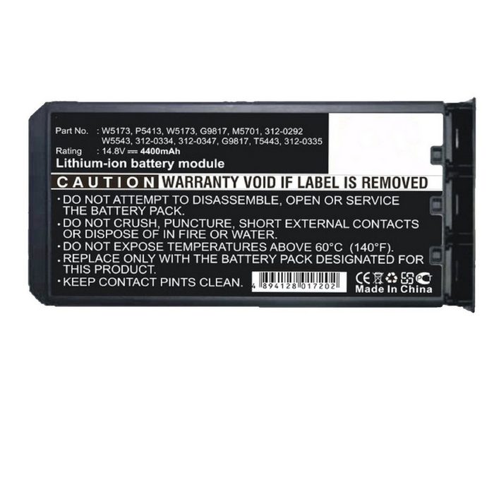MobiloTec Akku kompatibel mit Dell Latitude L110 Akkupacks Akku 4400 mAh (1 St)