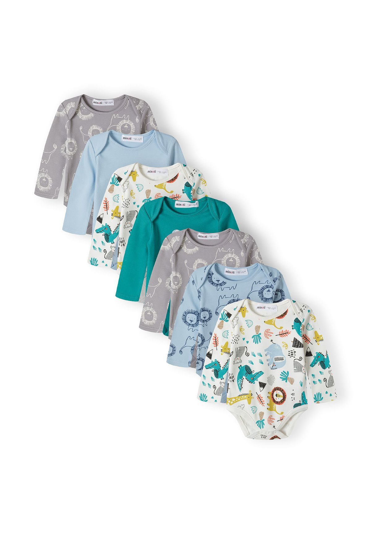 Langarmbody Langärmelige Bodys im 7-er Pack (0-24m)