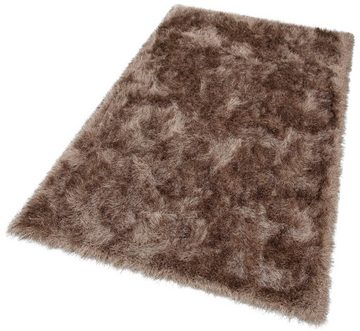 Hochflor-Teppich Glossy 411, merinos, rechteckig, Höhe: 70 mm, besonders weich, Microfaser, Langfor Teppich, Wohnzimmer, Schlafzimmer