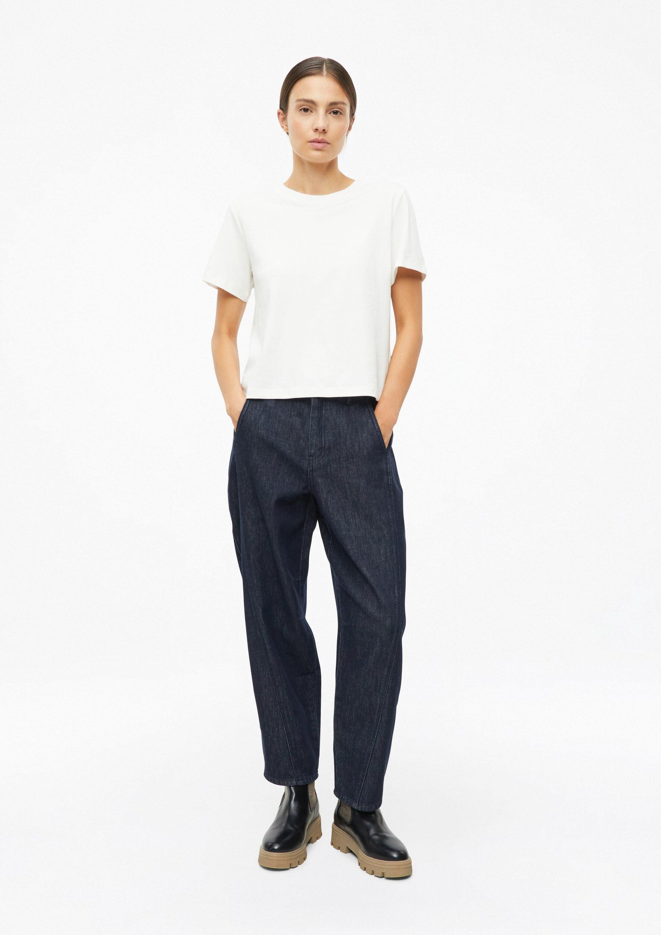 s.Oliver Weite Jeans Jeans-Hose Ankle Jeans / Regular Fit / High Rise / Barrel Leg / Non-Stretch