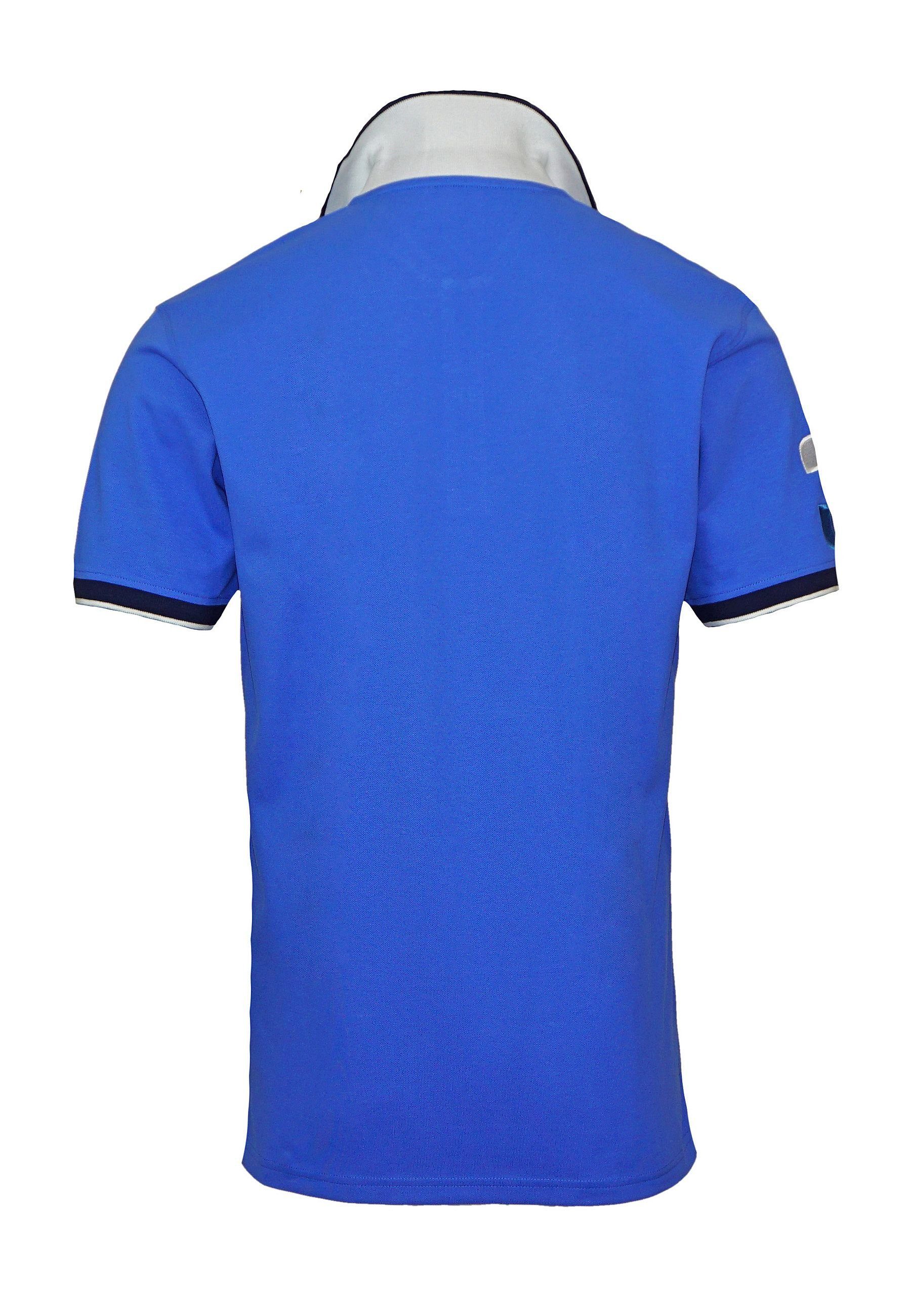 blau Poloshirt U.S. Poloshirt Shirt PROS (1-tlg) CB3D Polo Assn