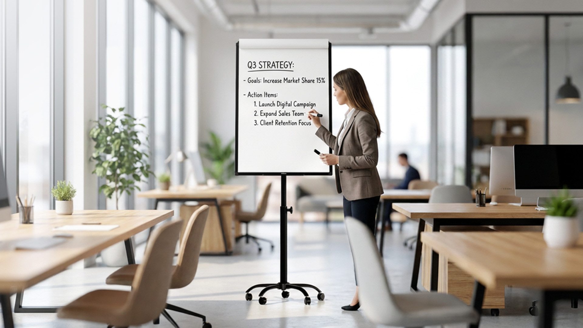 ALLboards Magnettafel Mobiles magnetisches Whiteboard-Flipchart auf Rollen, 100 x 70 cm