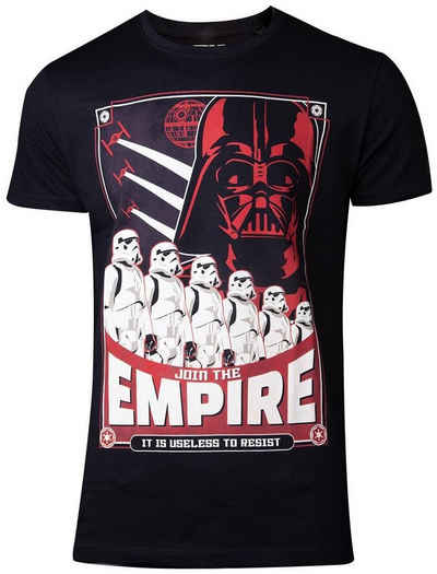 Star Wars Print-Shirt STAR WARS join the Empire T-SHIRT Schwarz XL Erwachse + Jugendliche