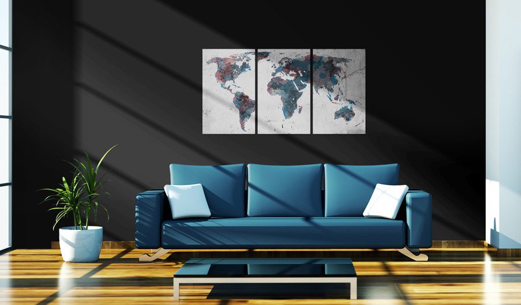 Artgeist Wandbild Kontinentaldrift
