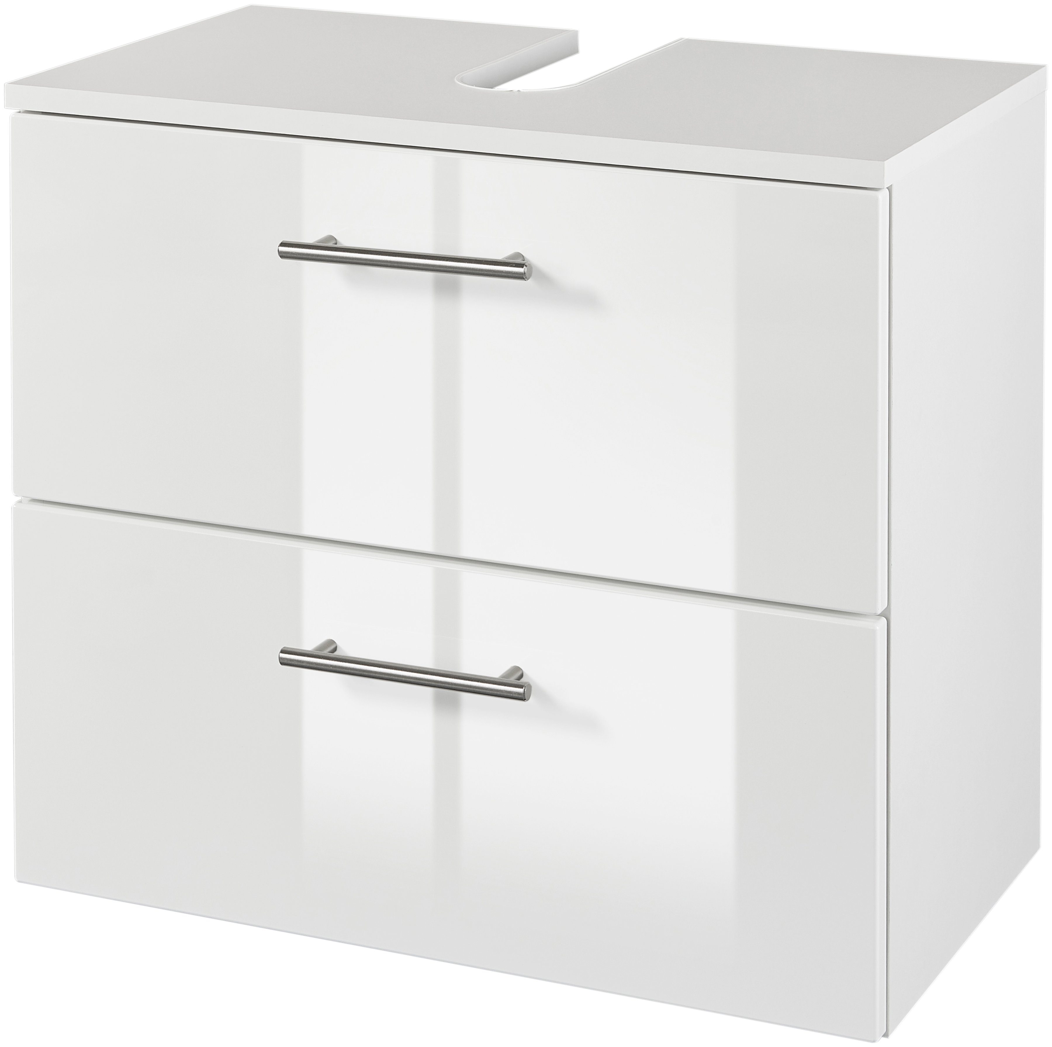 welltime Waschbeckenunterschrank Trento, verschiedene Ausführungen und Farben Badmöbel, Breite 60 cm, Beckenunterschrank auf Füßen, Made in Germany