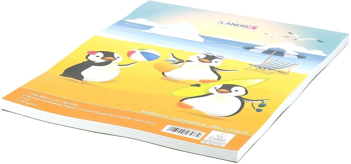 LANDRE Malbecher Malblock A4 70g/qm VE=100 Blatt