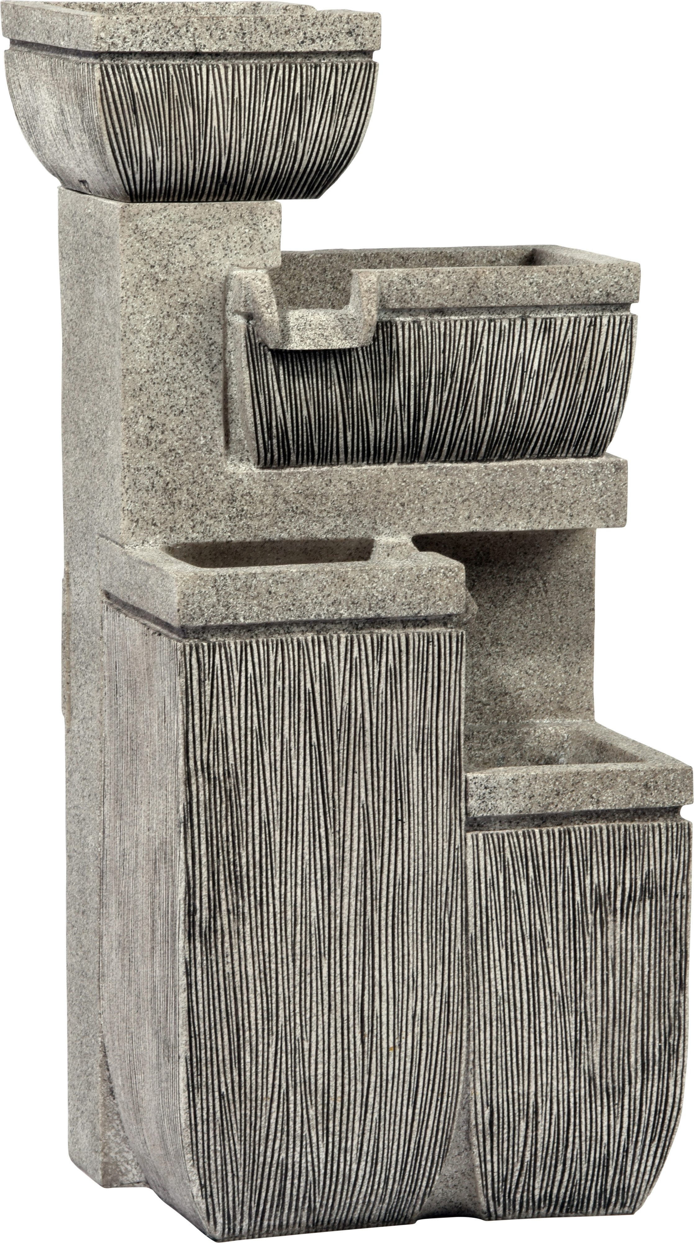 dobar Gartenbrunnen Großer Design-Gartenbrunnen mit LED´s Etappen