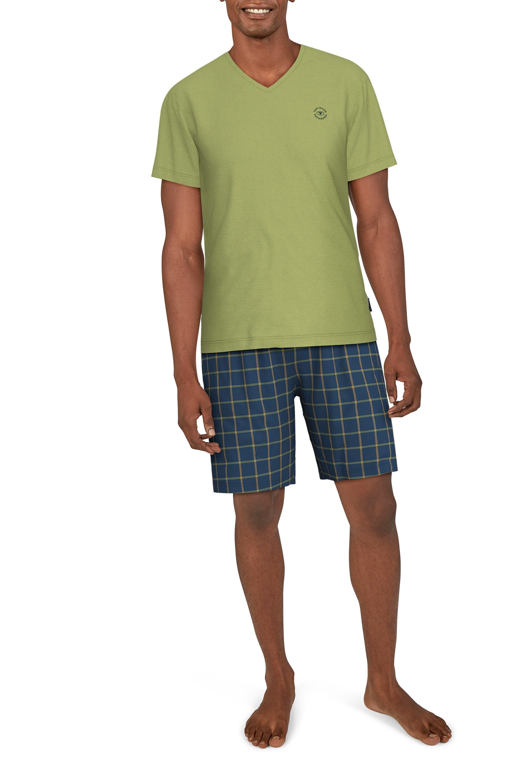 Shorty TOM TAILOR Herren Shorty grün uni
