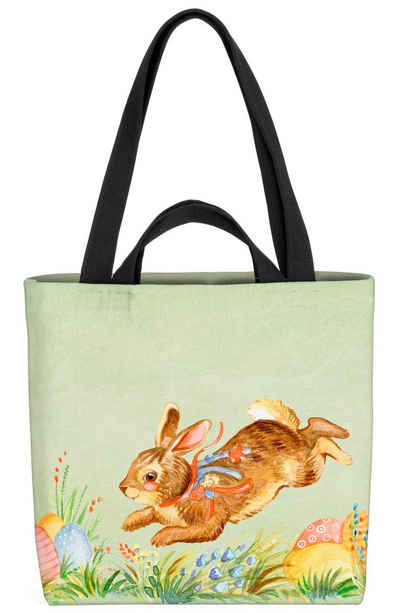 VOID Henkeltasche (1-tlg), Kleiner Hase Ostereier Tasche Einkaufstasche Ostern Shopper Bag