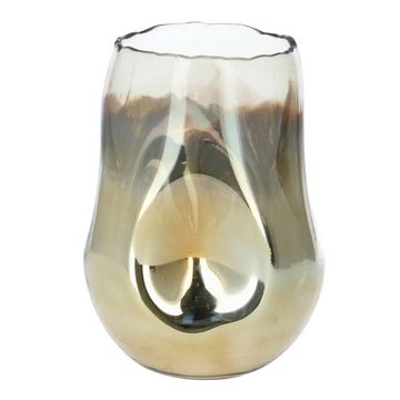 Mars & More Tischvase Mars & More mundgeblasenes Glas Windlicht Vase 14,5 cm Bernstein 5 (1 St)