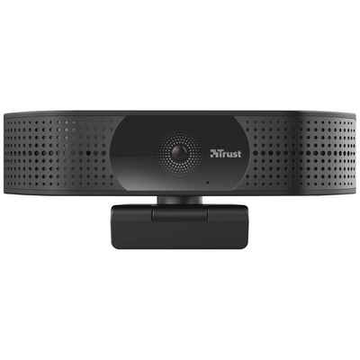 Trust TW-350 4K Ultra HD Webcam Webcam (Standfuß, Klemm-Halterung)