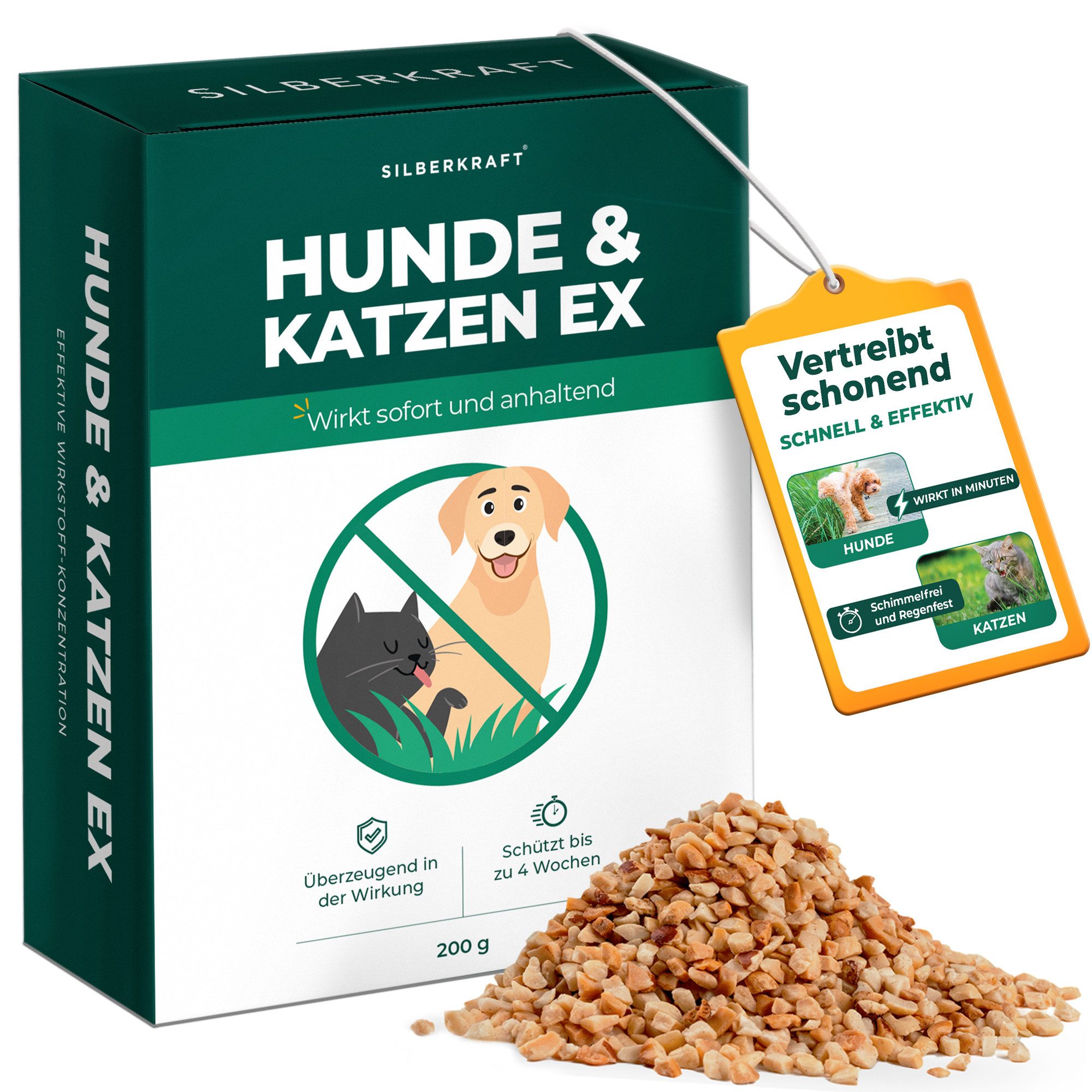 Vergrämungsmittel Hunde und Katzen Stopp Ex Granulat - Vertreibt Hund & Katze