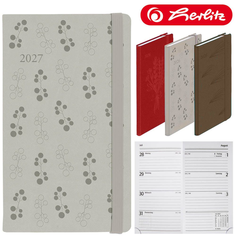 Herlitz Buchkalender Slimtimer Lady 2027 beige