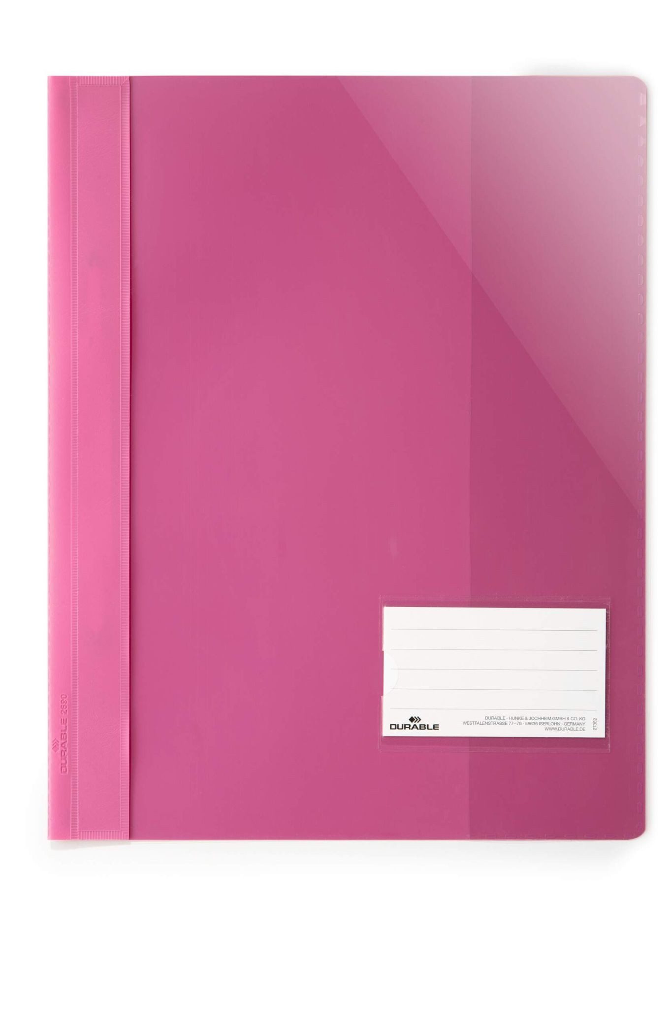 DURABLE Hefter Durable Sichthefter A4 überbreit pi mit Fenster und Innentasche