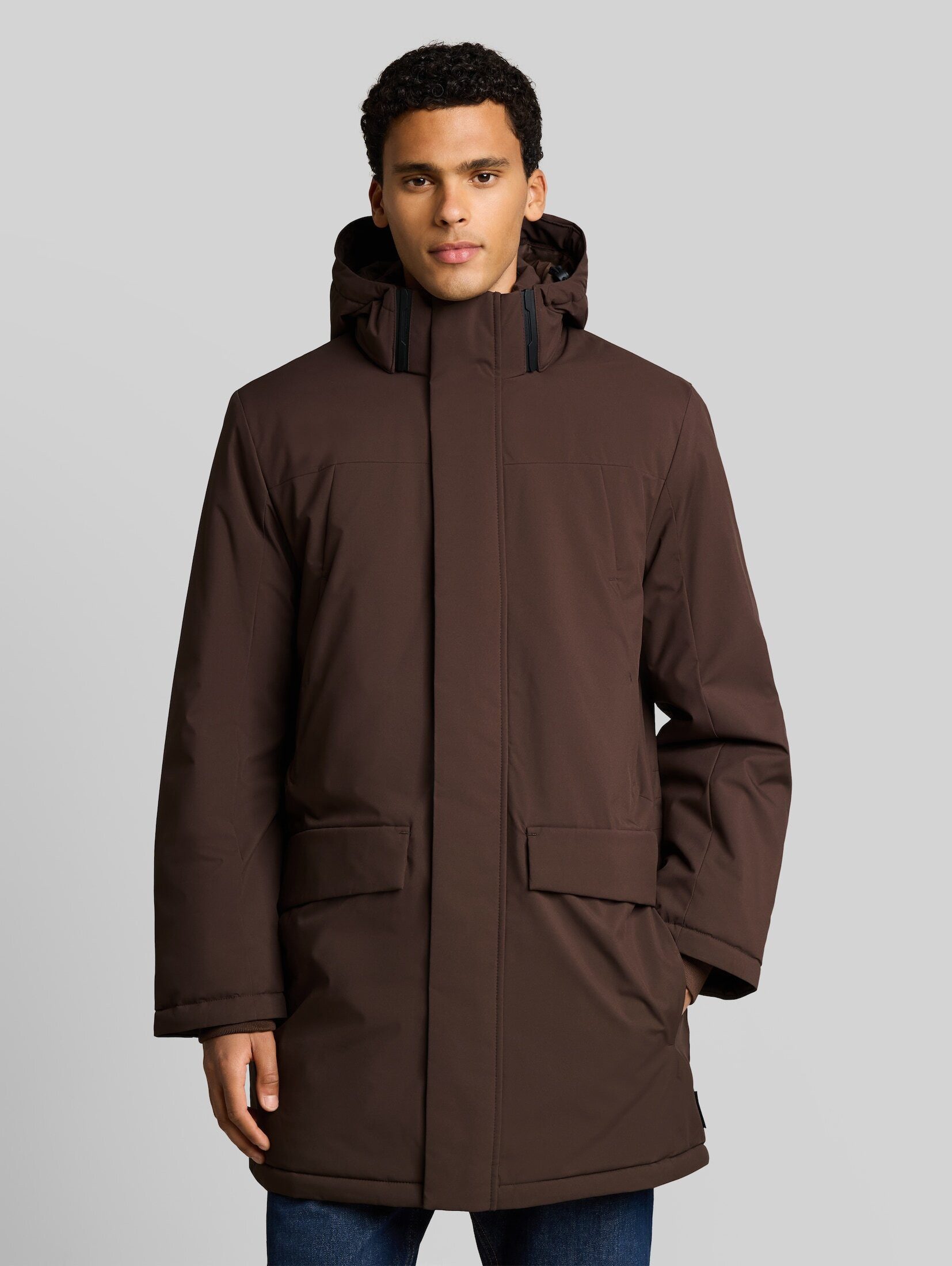 TOM TAILOR Denim Wintermantel Jacken Relaxed Fit Parka mit abnehmbarer Kapuze