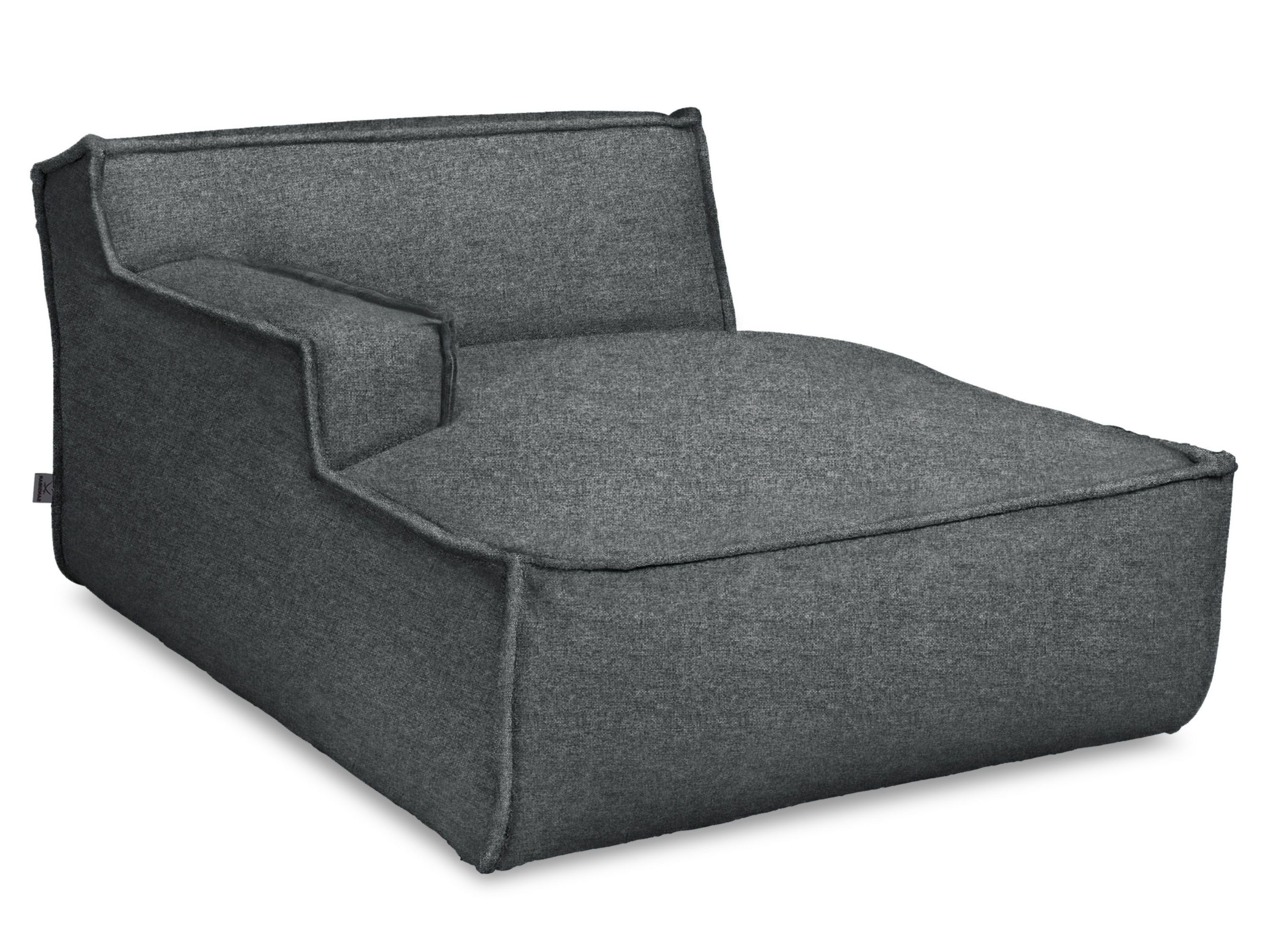SANSIBAR Living Loungesessel Longchair, Longchair SANSIBAR RANTUM (BHT 120x79x160 cm) BHT 120x79x160 cm grau grau 21
