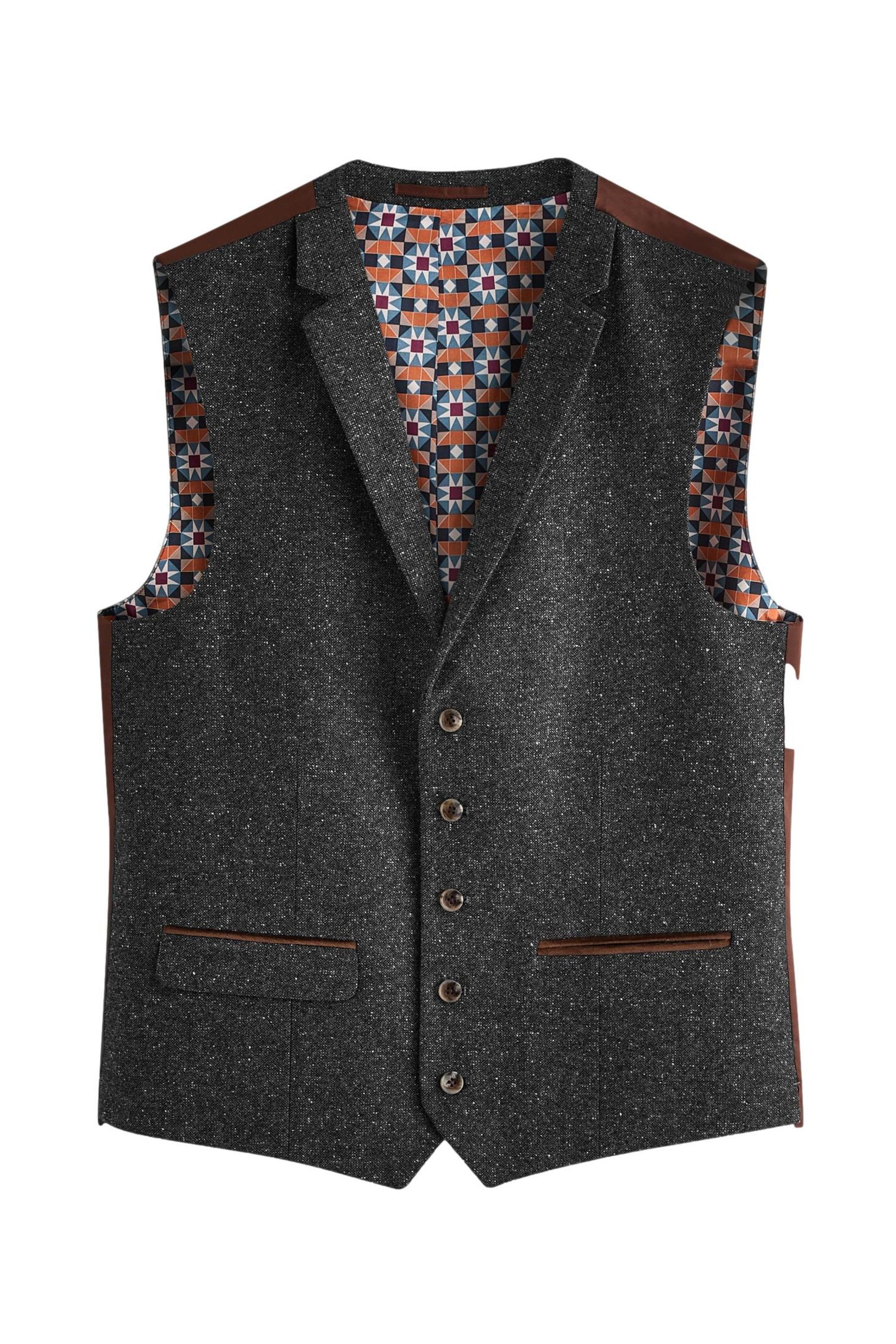 Next Anzugweste Regular Fit Anzugweste aus Wollmischung mit Besatz (1-tlg) günstig online kaufen