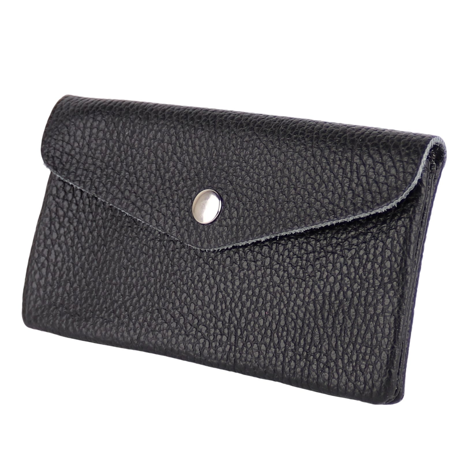 MIRROSI Mini Geldbörse Mittelgroße Portemonnaie MADE IN ITALY Echtleder (15x9x2cm BxHxT)