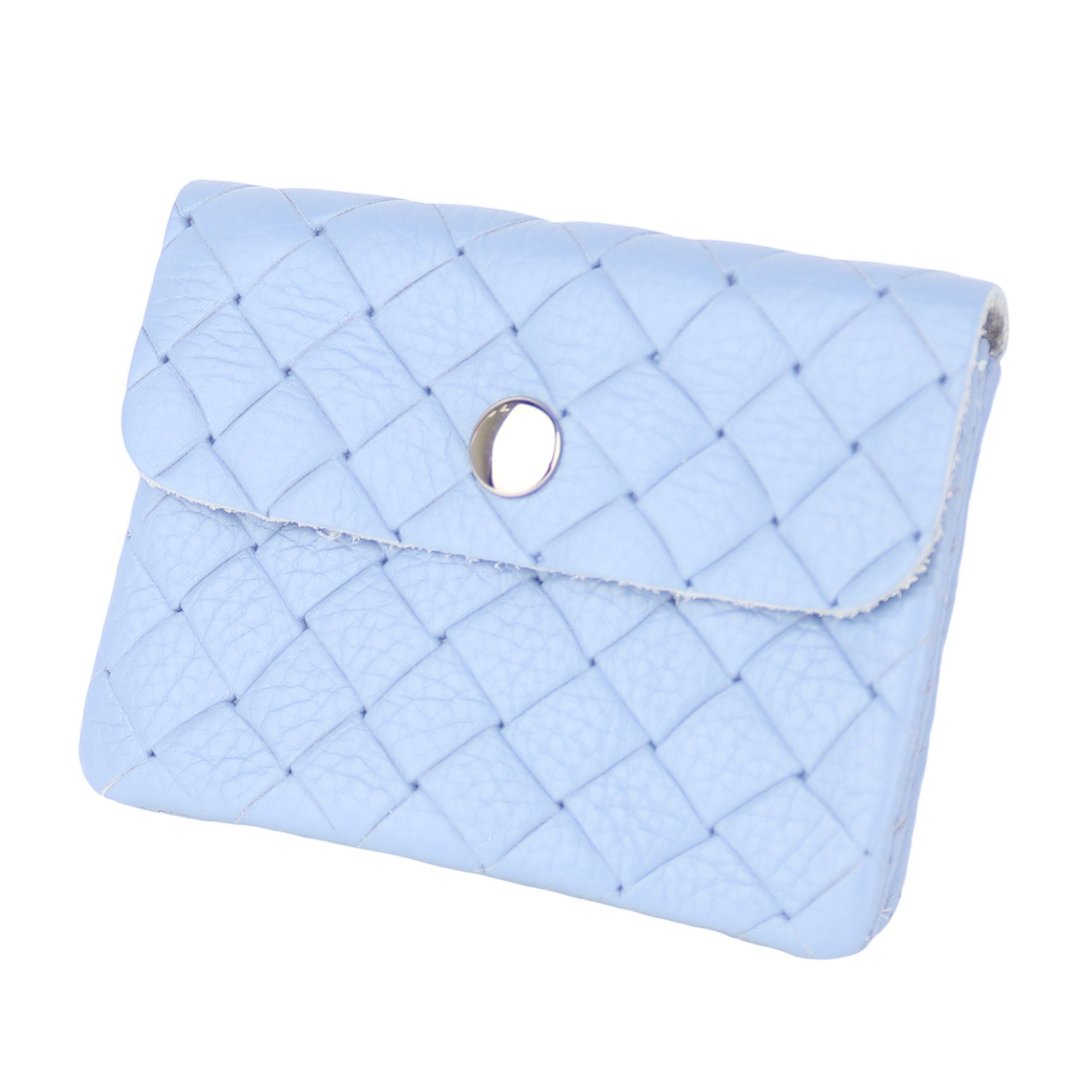 MIRROSI Mini Geldbörse Damen Kleines Portemonnaie MADE IN ITALY Echtleder (11x8x2cm BxHxT), viele tolle Trendfarben zur Auswahl, leicht