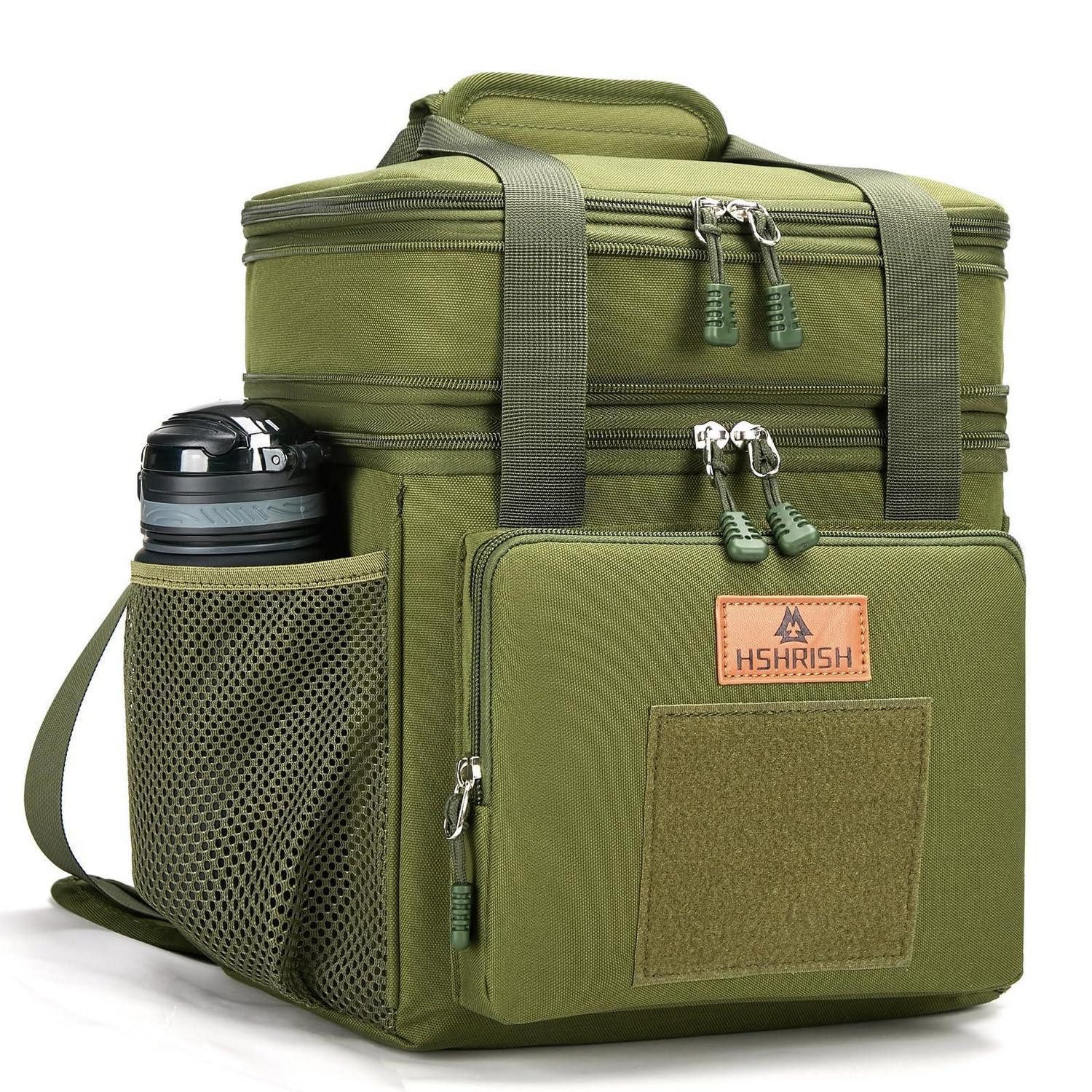 Kühltasche Lunchtasche Kühltasche Taktisch Isoliert Herren 15L Armee Grün