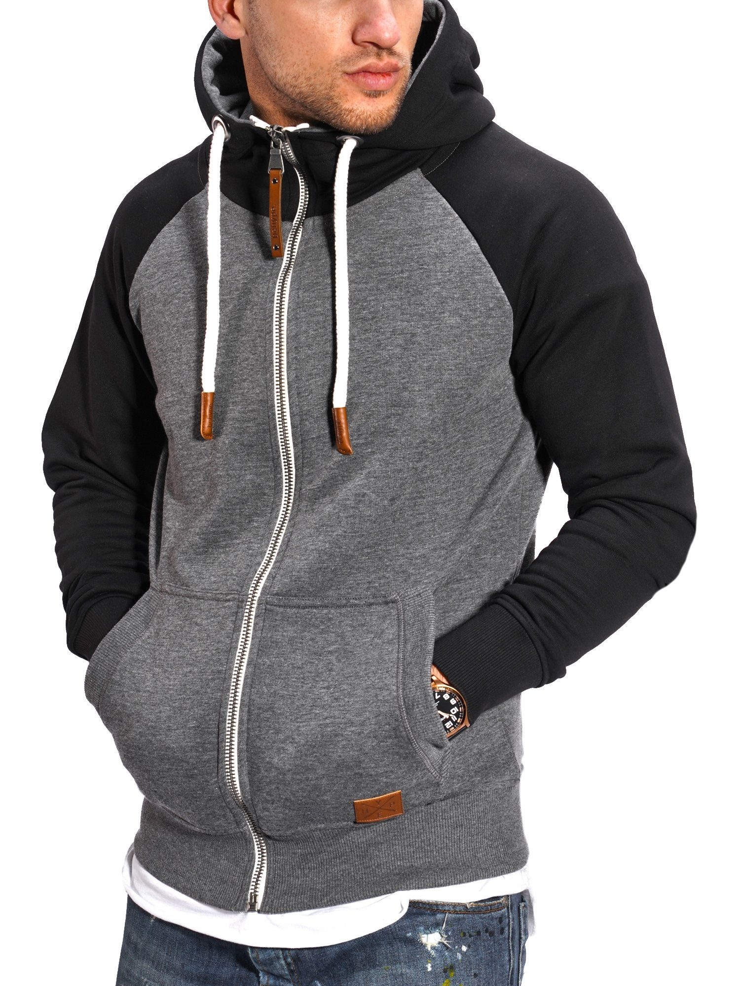 behype Sweatjacke RAGLAN mit Raglan-Ärmeln