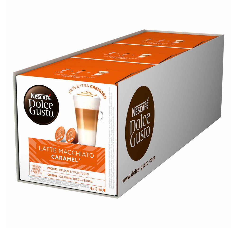 NESCAFÉ® Dolce Gusto® Kaffee Caramel Latte Macchiato 3er Set, 3 x