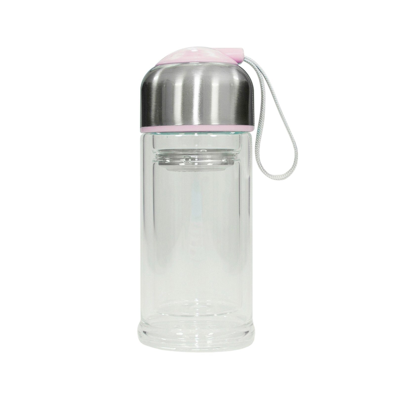Trinkflasche Trinkflasche Glas mit Einsatz