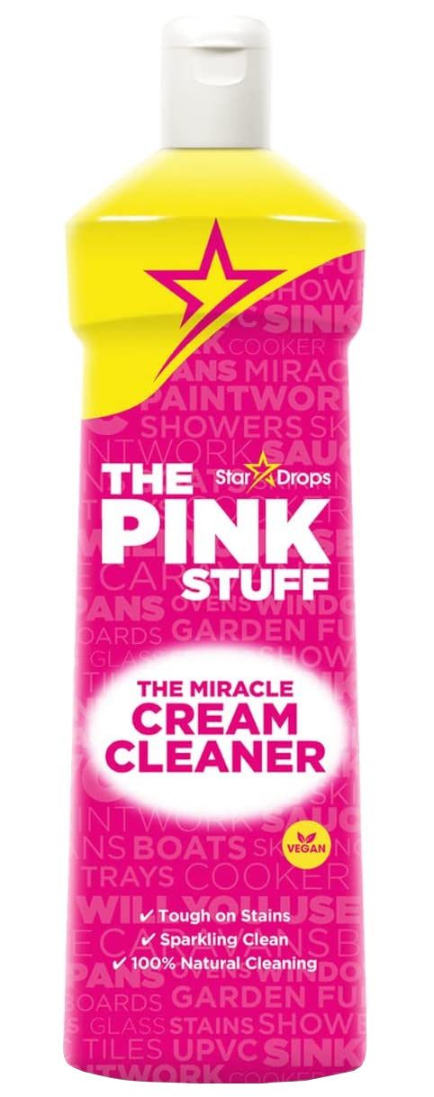 The Pink Stuff 3 x Stardrops The Pink Stuff Miracle Cream Cleaner Reinigungsmilch je Küchenreiniger