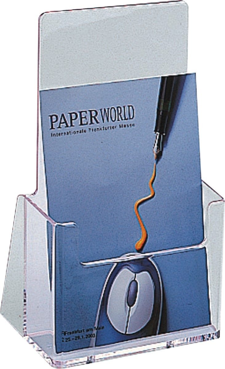 HELIT Stehsammler Tischprospektständer 1x A5 glasklar