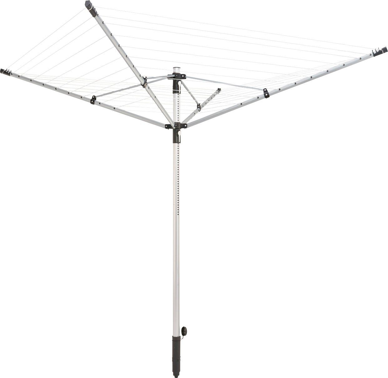 Leifheit Wäschespinne LinoPush 500 schwarz – Bild 2 von 5
