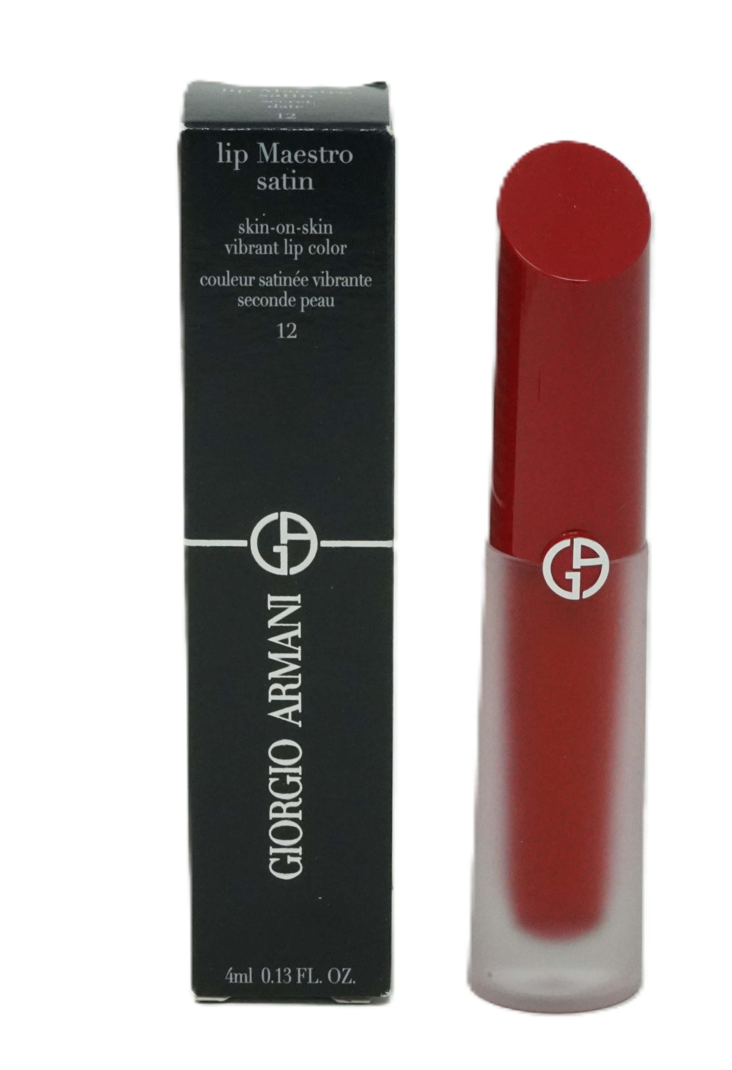 Giorgio Armani Lippenstift Giorgio Armani Lip Maestro satin vibrant lip color 4ml secret date 12
