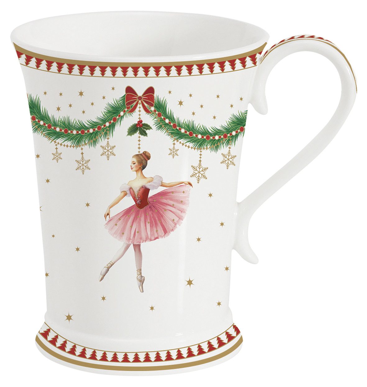 EasyLife Tasse Magie de Noel, Porzellan, Handwäsche Empfohlen, Weiß, Motiv: Weihnachten