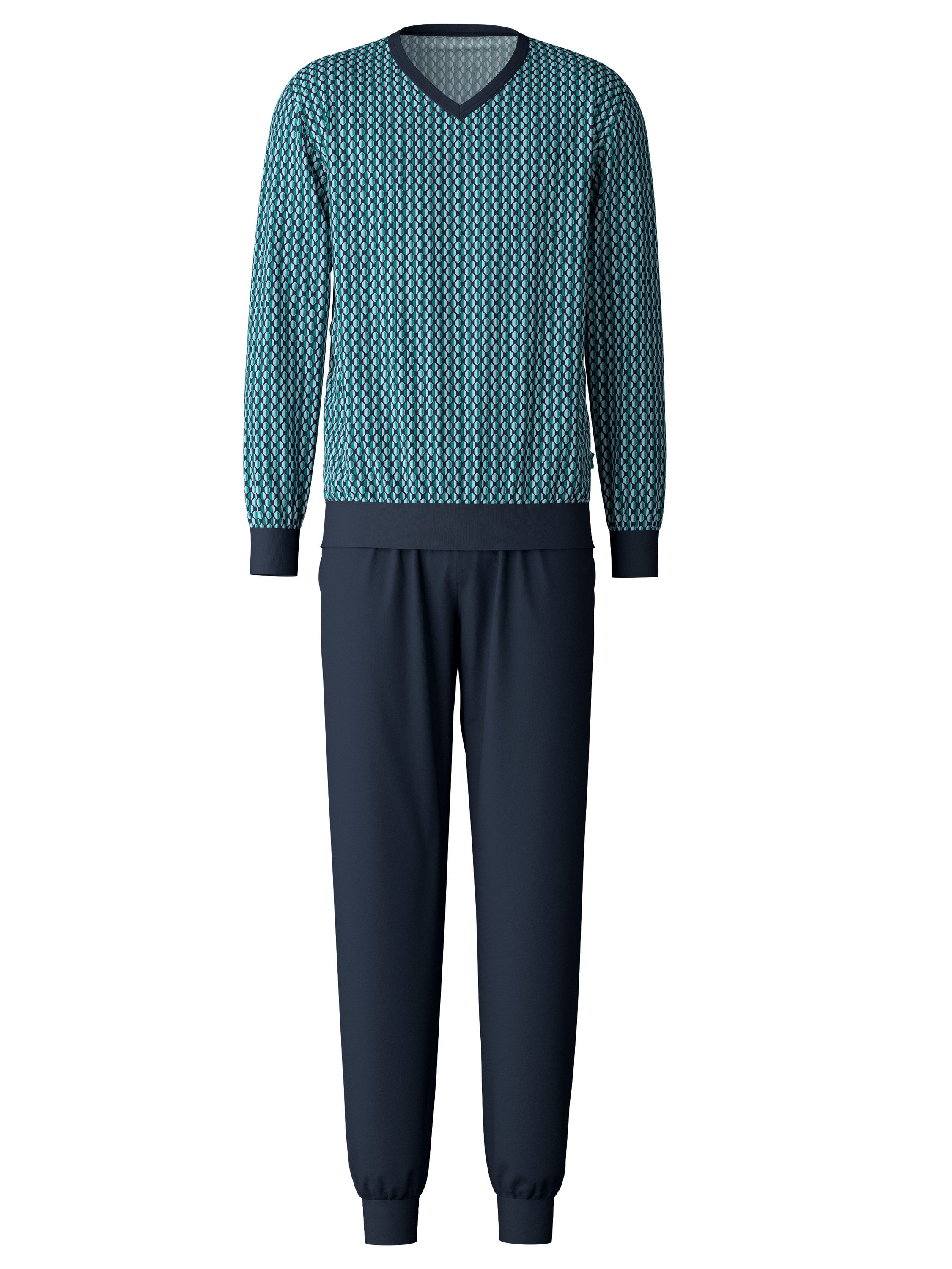 CALIDA Pyjama Relax Imprint Herren (2 günstig online kaufen