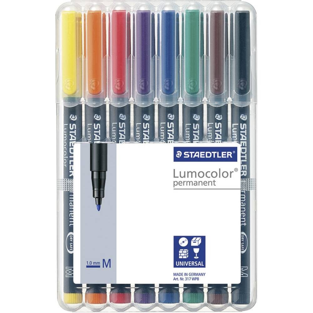 STAEDTLER Permanentmarker Folienstift Feinschreiber Lumocolor M permanent 8