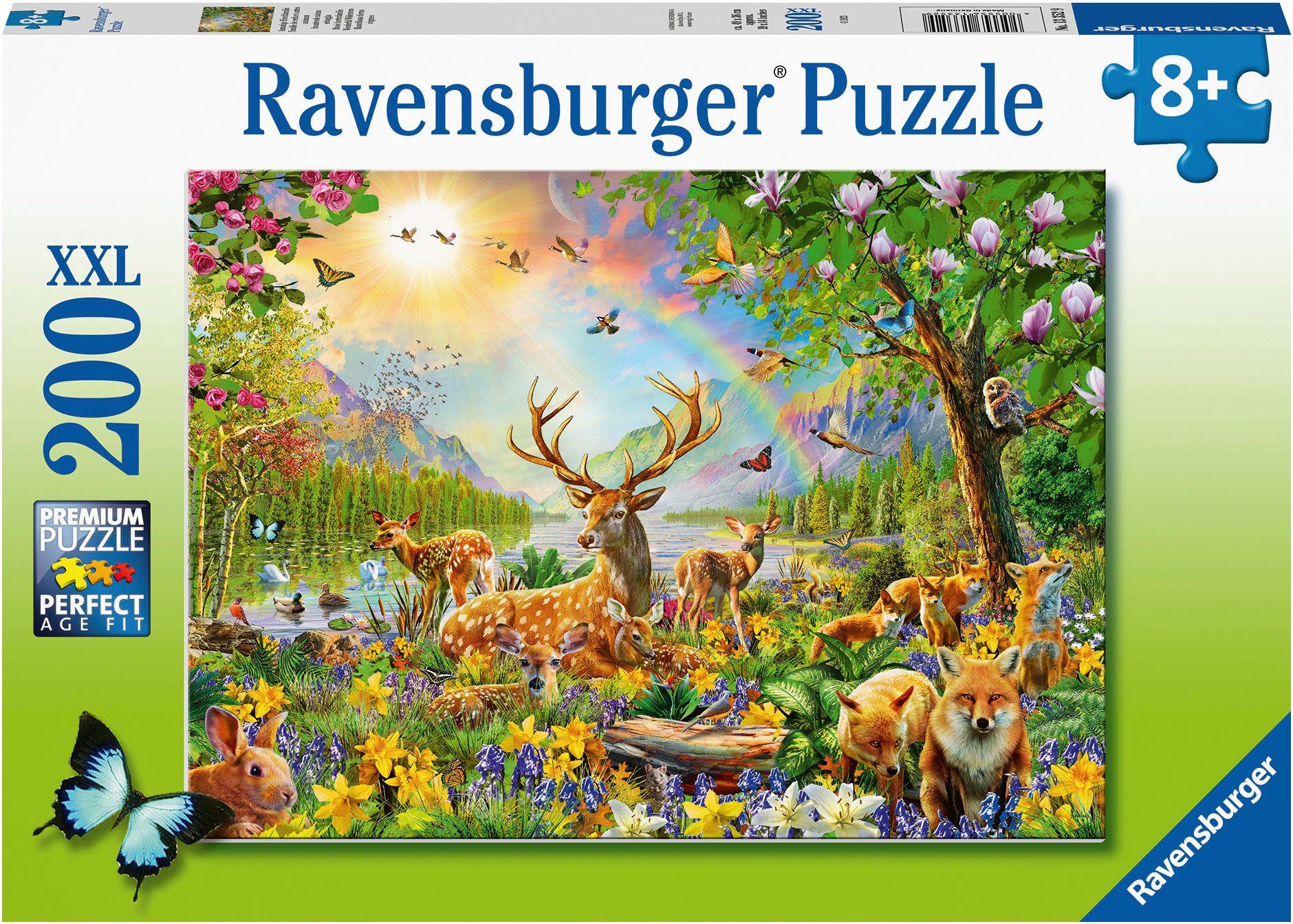 Ravensburger Puzzle Anmutige Hirschfamilie, 200 Puzzleteile, Made in German günstig online kaufen