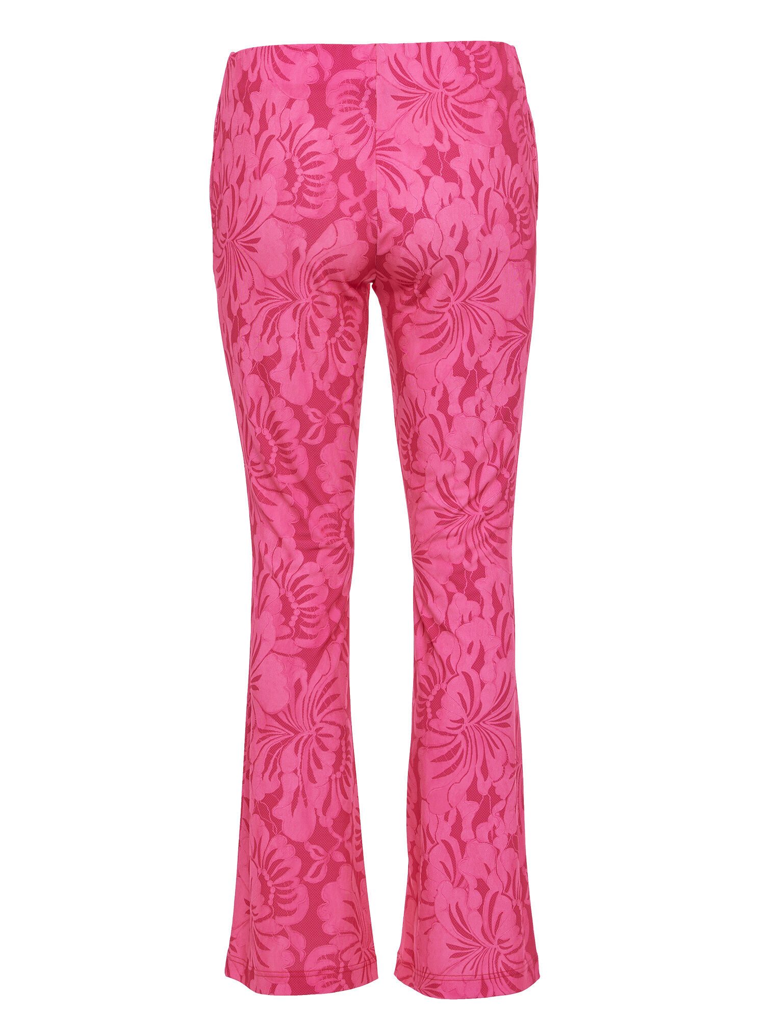 Sarah Kern Stoffhose Jerseyhose Figurbetont mit Lace Print