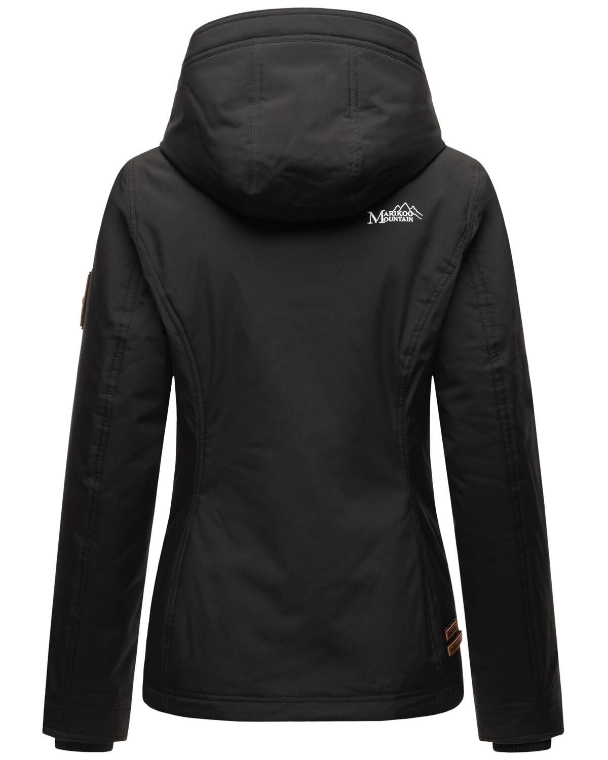 Marikoo Outdoorjacke Brombeere Sportliche Übergangsjacke mit Kapuze und schützendem Kragen – Bild 4 von 5