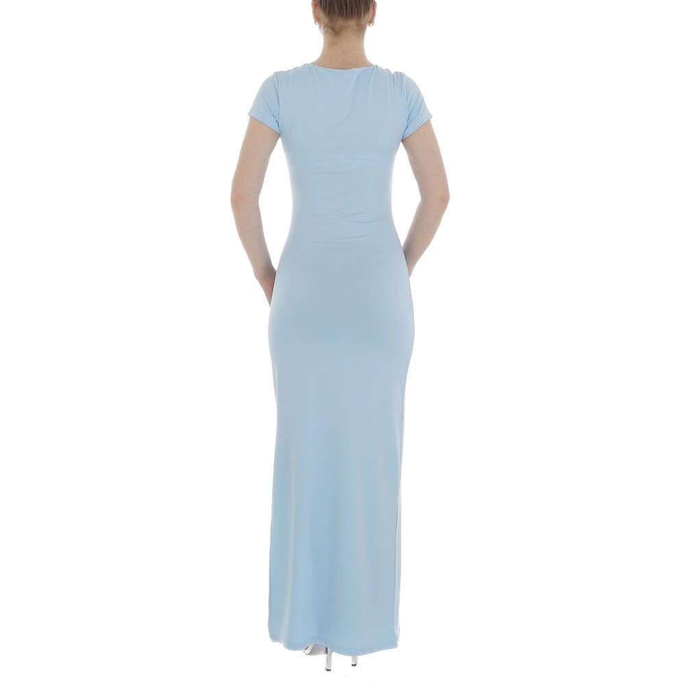 Ital-Design Maxikleid Damen Elegant Pencil (86365224) Stretch Maxikleid in Hellblau – Bild 3 von 5