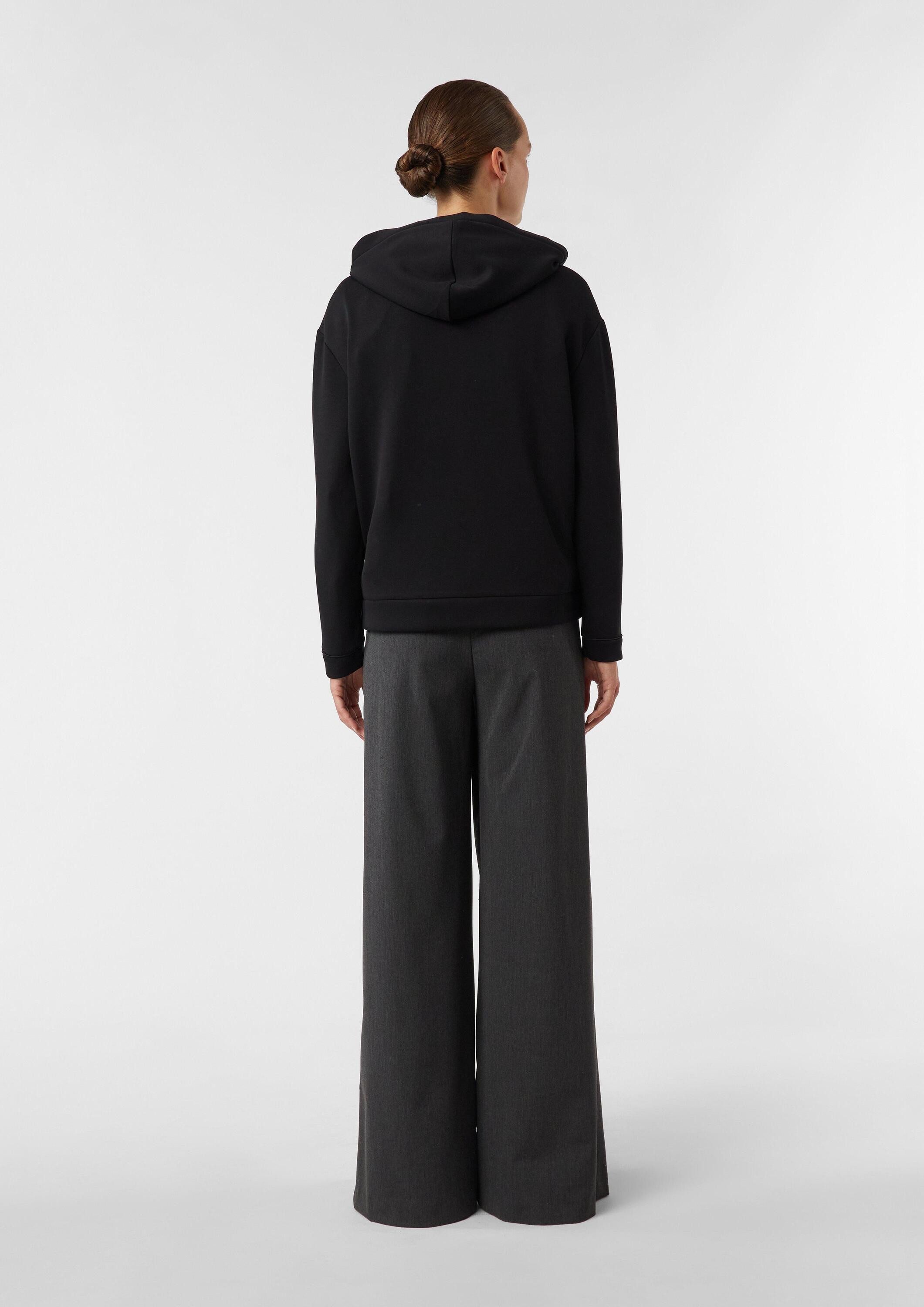 comma Sweatshirt Sweatshirt Weiches Sweatshirt mit Kapuze