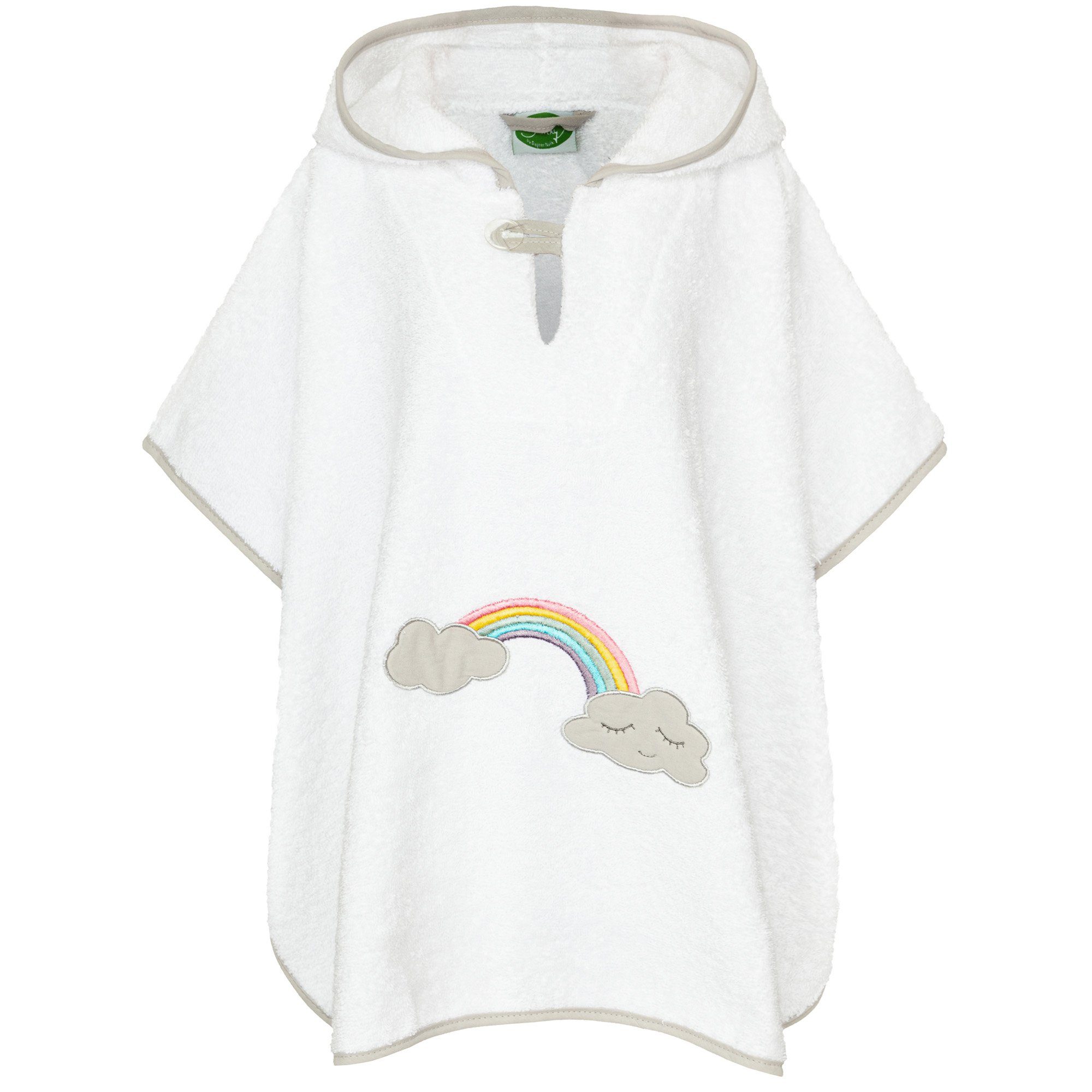 Smithy Badeponcho Wolkenweich Regenbogen Frottee, 100% Baumwolle