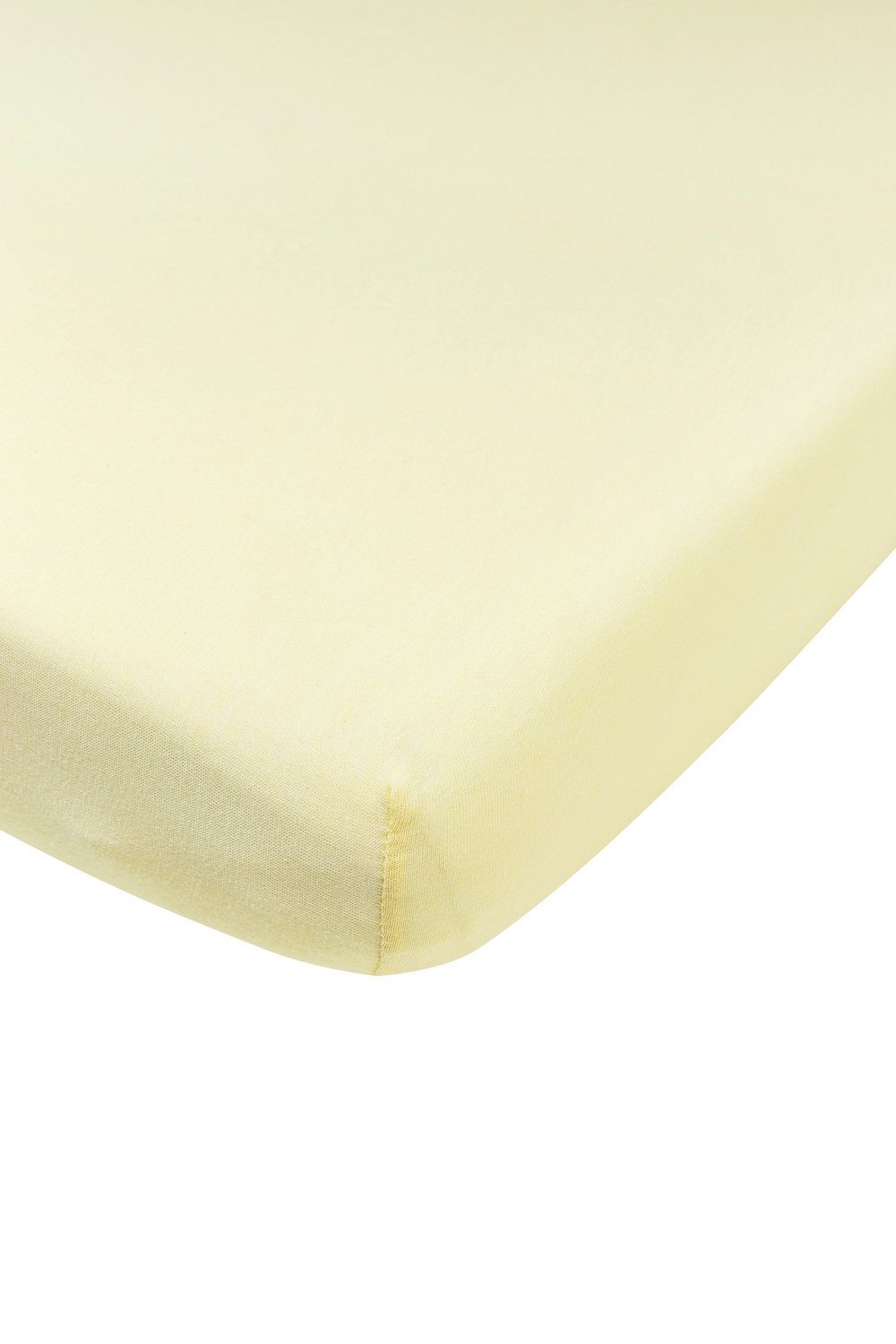Spannbettlaken Uni Soft Yellow, Meyco Home, Jersey, Gummizug: Rundum, (1 Stück), 90x200cm