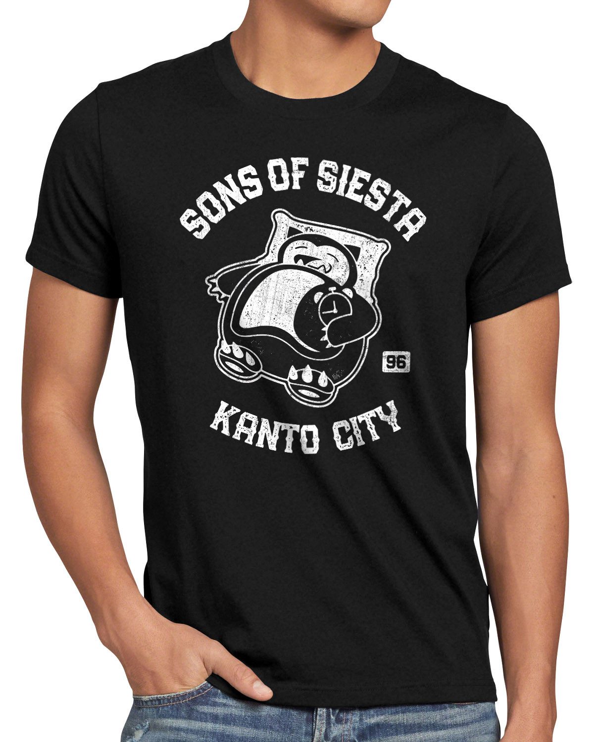 style3 T-Shirt pokemon anime snorlax relaxo pikachu mewtu glumanda pokeball pokedex