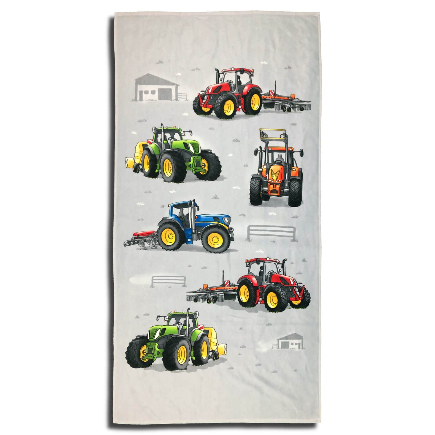 ESPiCO Strandtuch Traktor, Frottee-Velour (1-St), Landmaschinen, Bulldog, Trecker