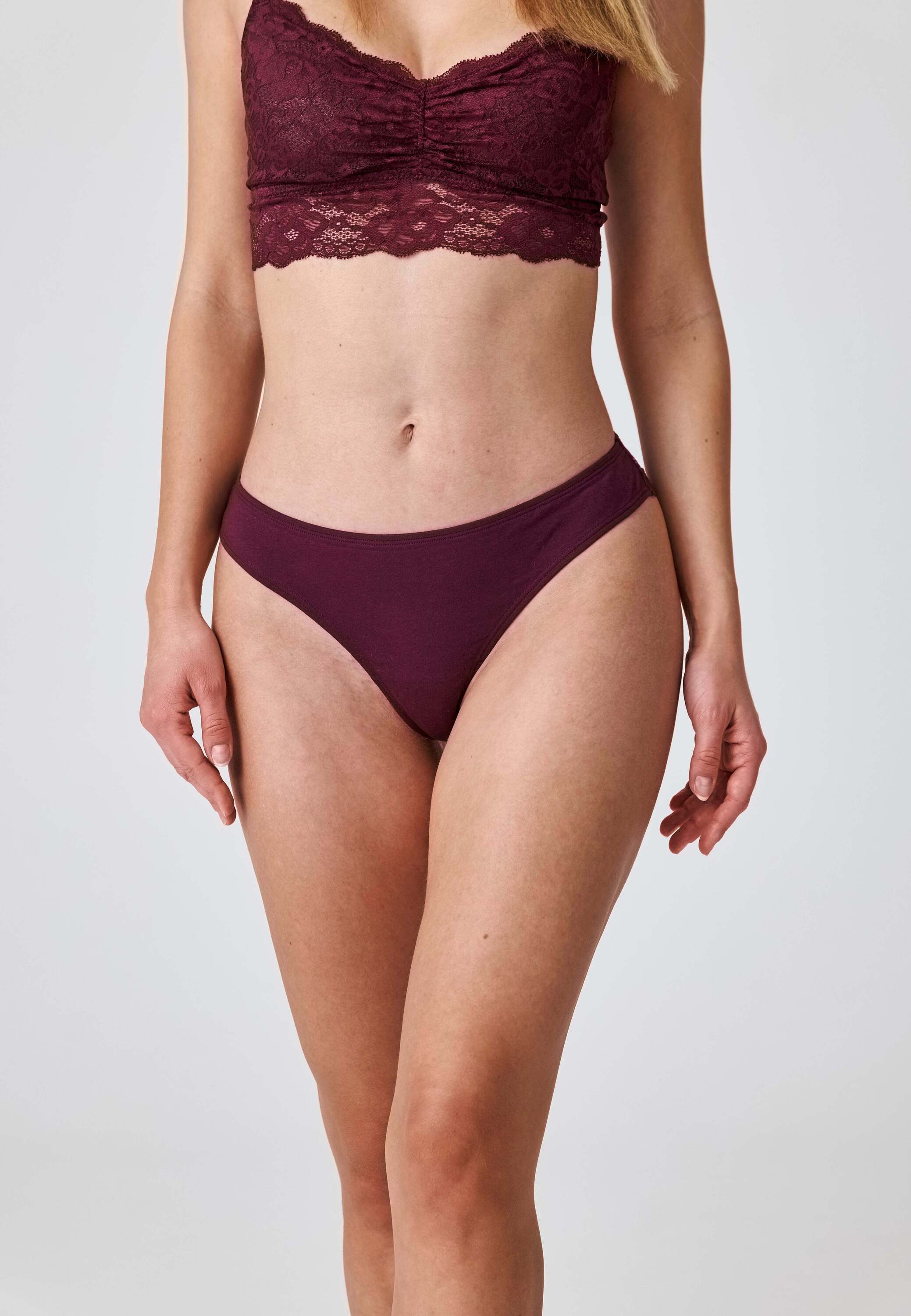 SNOCKS Brasilslip Damen Tanga Unterhose (3-St) bequem und elegant aus Bio-Baumwolle mit Spitze – Bild 5 von 5