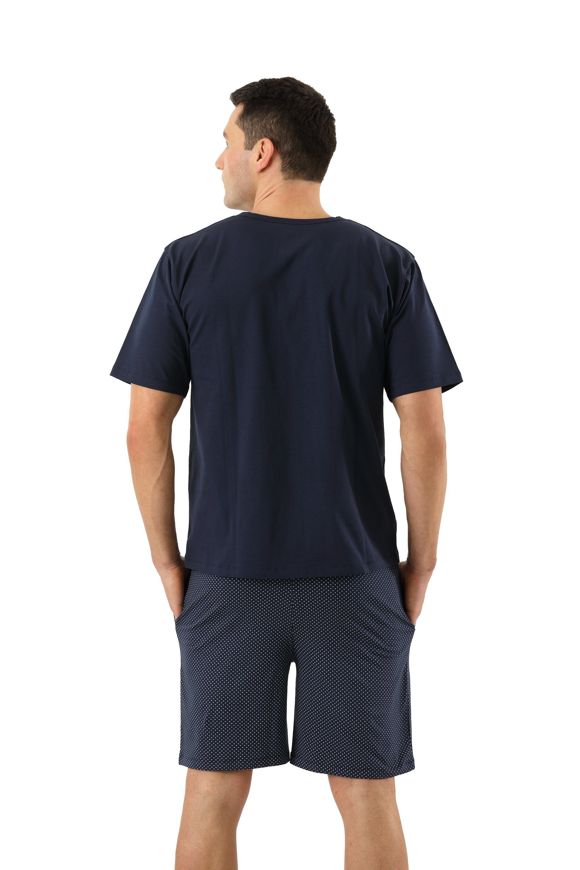 Albert Kreuz Schlafanzug Set atmungsaktiv aus kurz Hose) bestehend Pyjama Oberteil und (1
