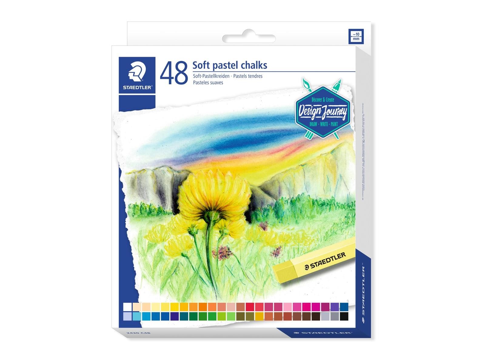 Kreidemarker STAEDTLER 2430 Soft-Pastellkreide - 10 mm - 48 Farben
