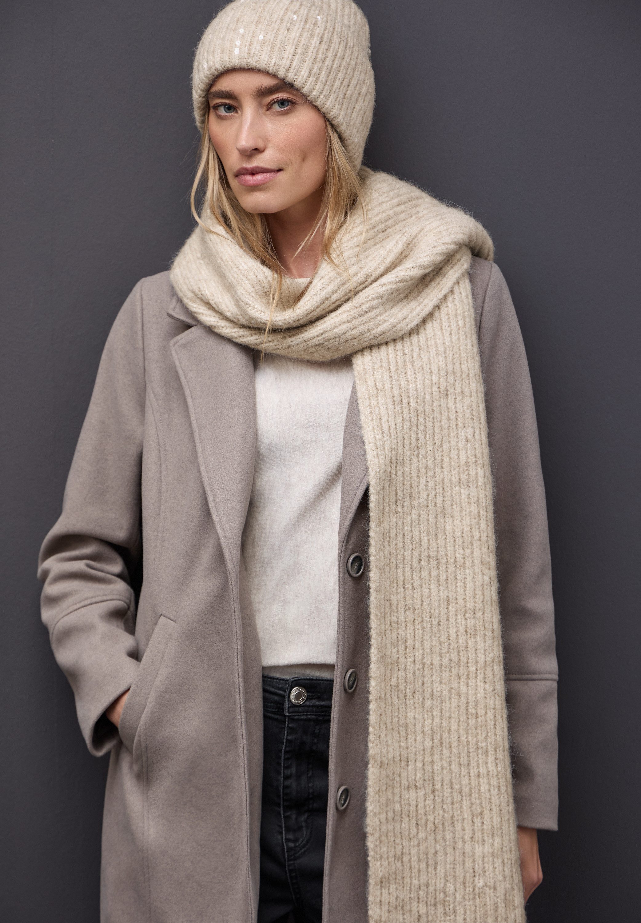 STREET ONE Strickmütze aus softem Materialmix günstig online kaufen